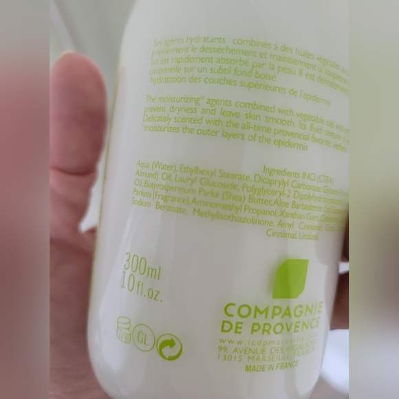 NWOT, Compagnie de Provence, Body Lotion, 10 fl oz, Verbena - Picture 2 of 4
